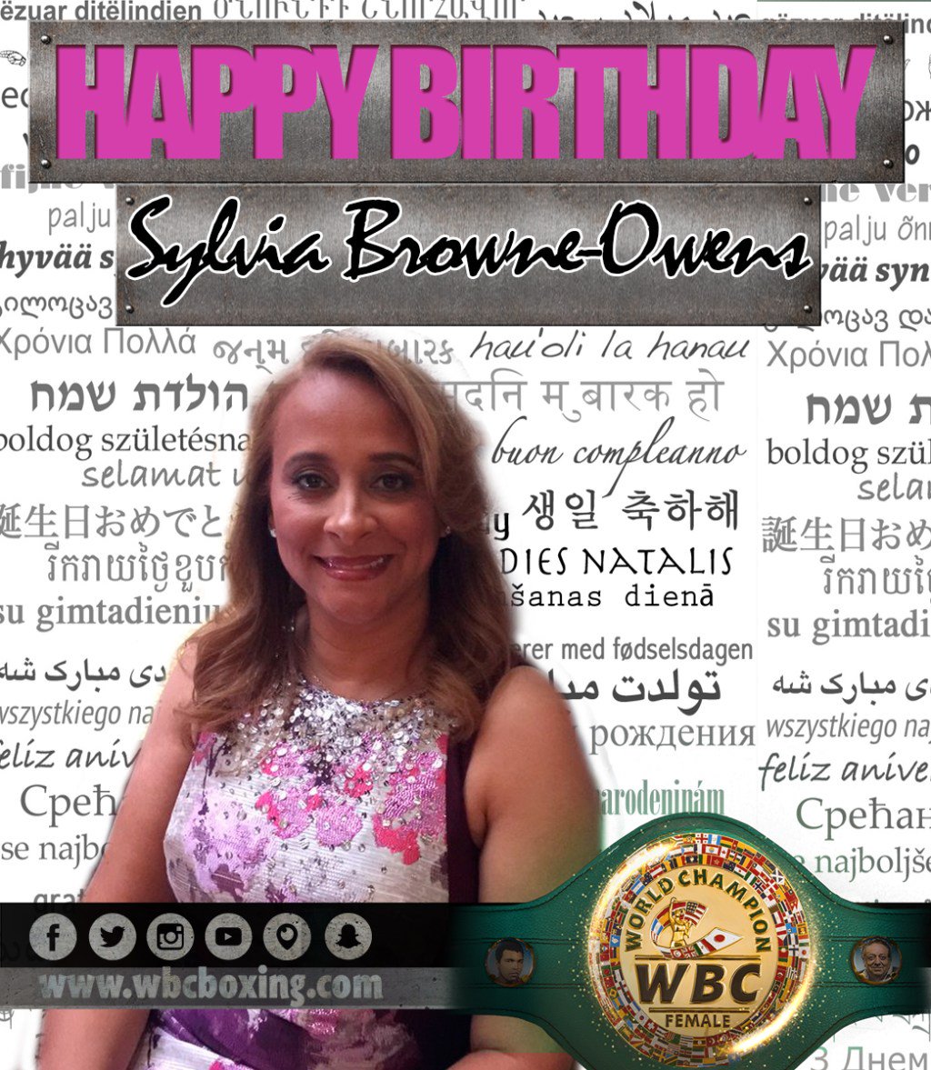 HAPPY BIRTHDAY SYLVIA BROWNE-OWENS !!!  