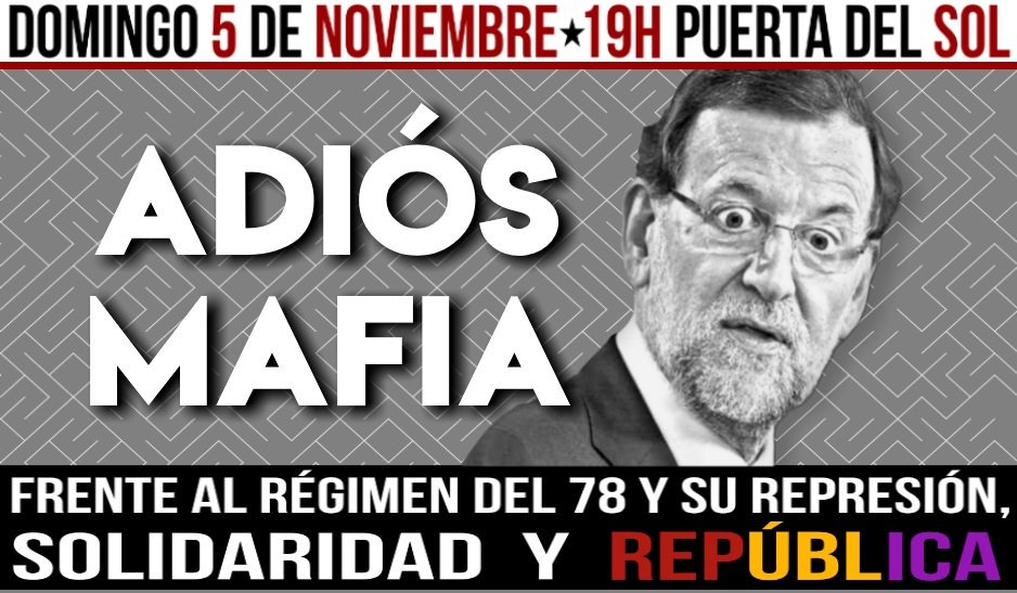MadridMarchas22's tweet photo. #5NAbajoElRegimen STOP Causa General contra el pueblo Catalan y sus Instituciones NoAl Estado Dictatorial https://t.co/cYolIn1OBA