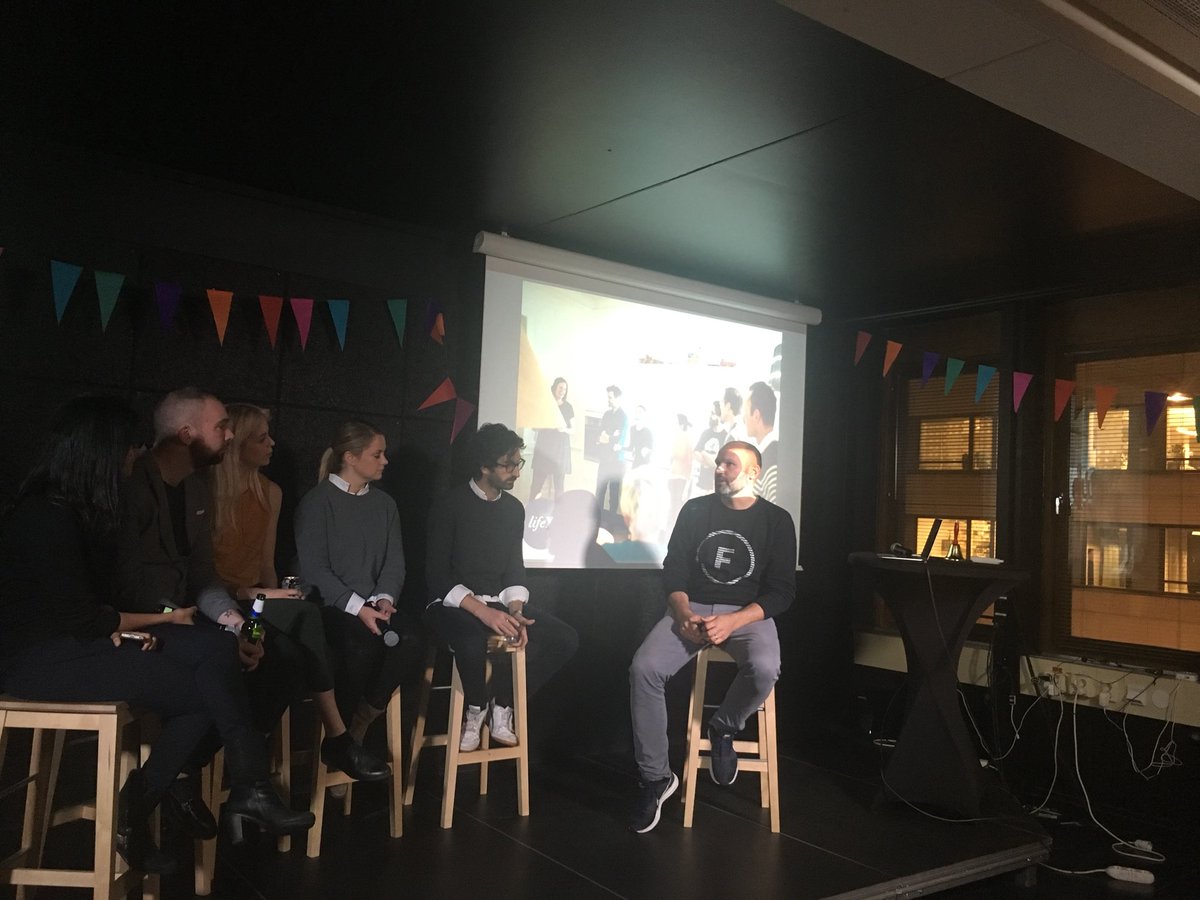 We’ve got <a href="/neilswmurray/">Neil S W Murray</a> <a href="/benjaminratz/">Benjamin Ratz</a> <a href="/StefanoZorzi/">Stefano</a> <a href="/sophiabendz/">Sophia Bendz</a> LifeX’s Ritu &amp; Maria from <a href="/WheelysCafe/">Wheelys Café</a> talking #zerototraction #STHLMTech