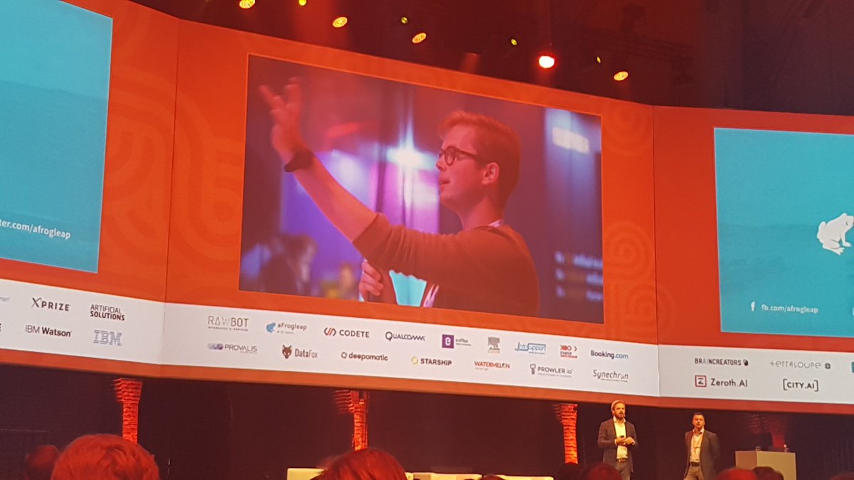 Rob in action at the WorldSummit.AI #wsai17