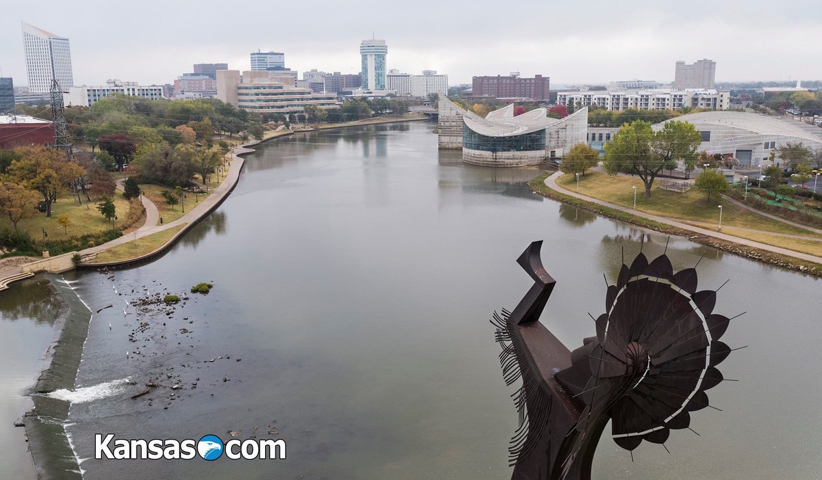 The Keeper of the Plains watching over us. #Wichita