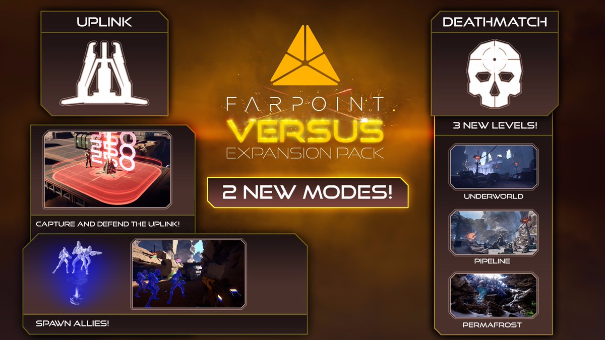 More info about the Farpoint Versus Expansion Pack gameplay details (+ level screens) posted to our Facebook page.

goo.gl/RsVnM3