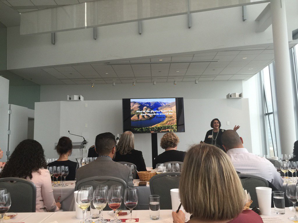 VirginiaALee's tweet photo. Learning about wines from #CastillaYLeon at @WinesFromSpain #SpainsGreatMatch from Nora Favelukes https://t.co/NeLHsbvvd5