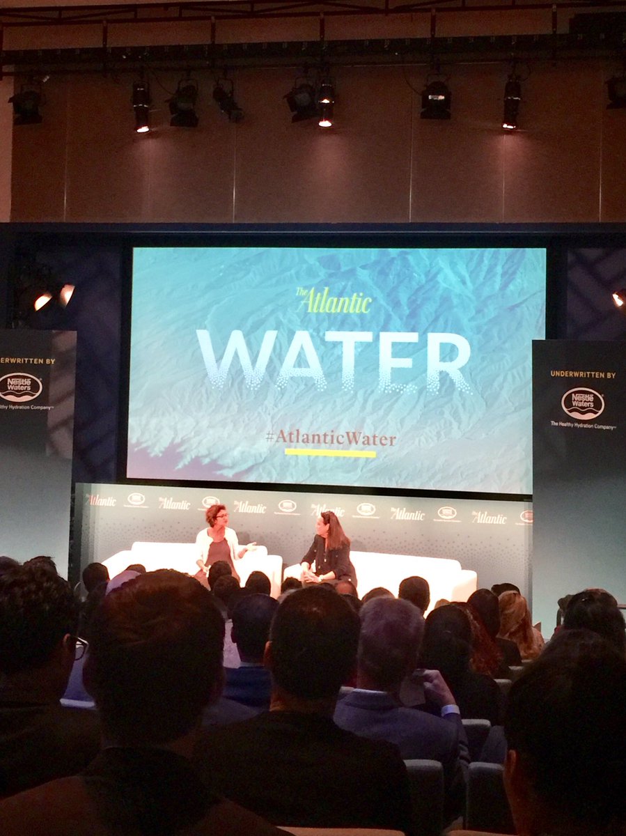 strykerwatts's tweet photo. Thank you @FeliciaMarcus for kicking off @TheAtlantic's Water Summit with a super informative talk about current issues in CA #atlanticwater https://t.co/Qffz6LgCh7