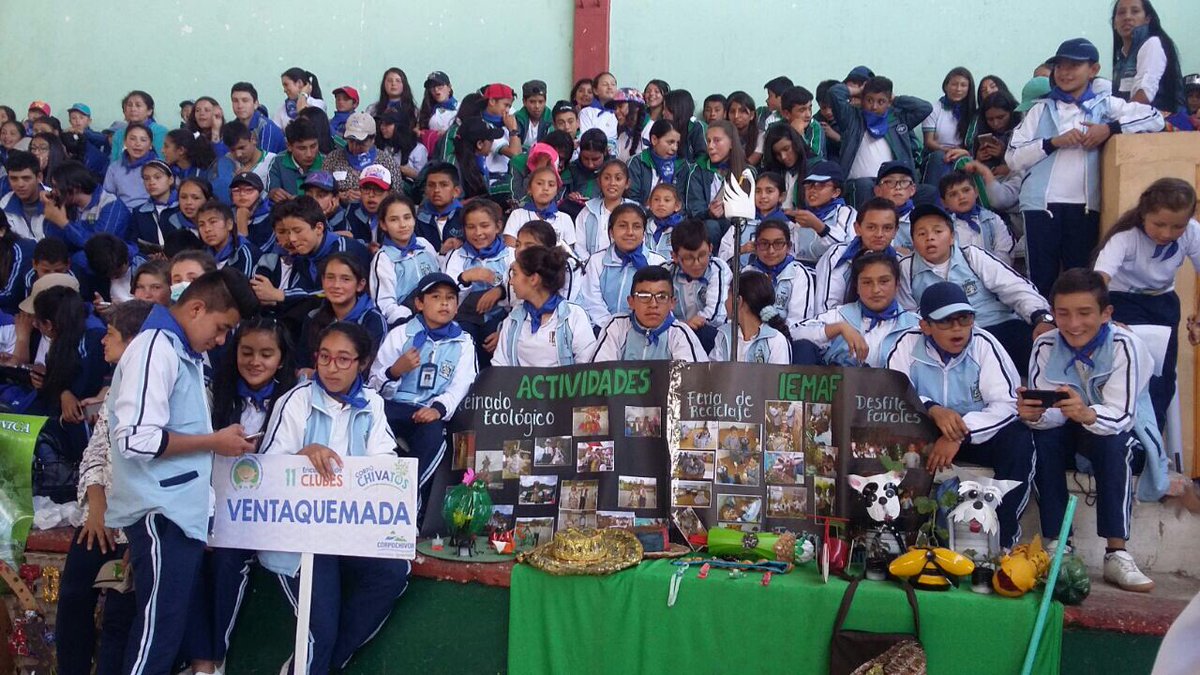 CORPOCHIVOR's tweet photo. Con danzas y muestras artísticas, los #ChivatosporelAmbiente intercambian ideas sobre el cuidado de la naturaleza. https://t.co/1VpKIoEgT0