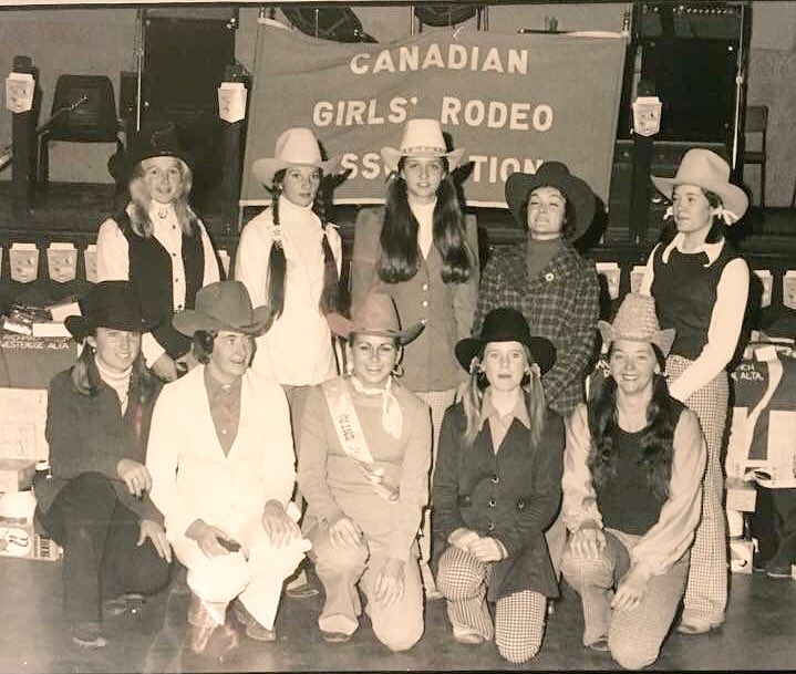 #TBT to #CFR44 <a href="/cfredmonton/">#CFR</a> the 1974 LBC Contestants #barrelracing #rodeo #yeg <a href="/prorodeocanada/">Pro Rodeo Canada</a>