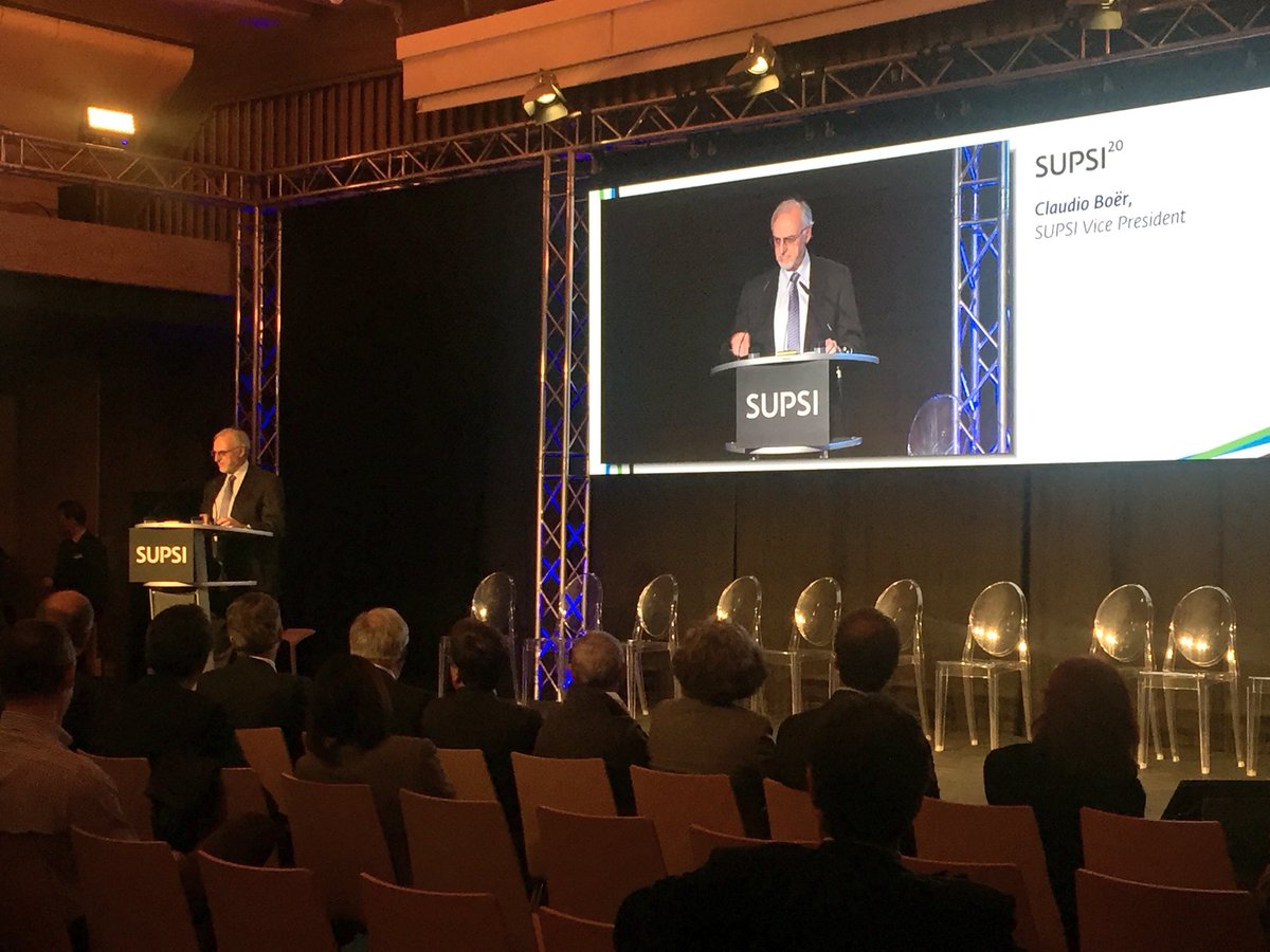 supsi_ch's tweet photo. #SSIF17 Speech of Prof. C. Boër: Role of institutions and companies is to push for innovation that help the transformation of the society. https://t.co/Tvd37fm5cm