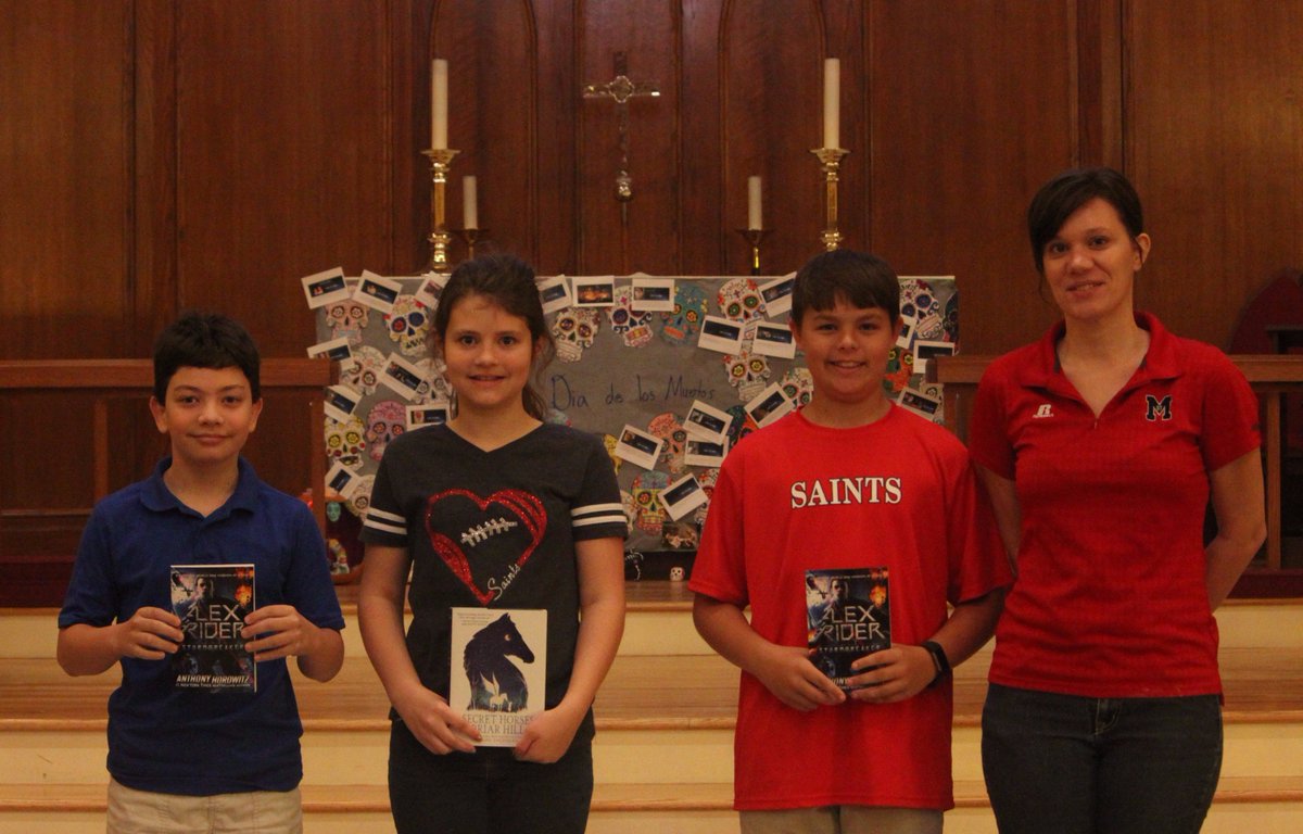 Librarystm's tweet image. Sawyer Adriance Ashley Gaspard &amp;amp; Will Sossaman each read over 2,000 pages last month, &amp;amp; were our TOP 3 Readers for October! Congratulations!