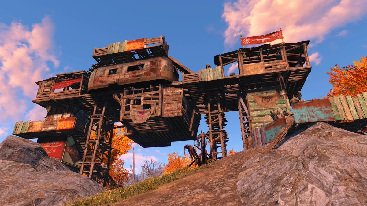 DunwichBuilders's tweet photo. Via @Serpentine90210 #Fallout4 #PS4 #RemoteCabin #DunwichBuilders https://t.co/dK7hQr1cNn