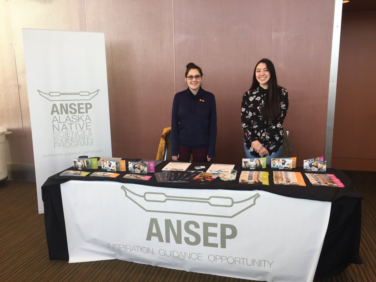 ANSEP_AK's tweet photo. #TBT: Students shared how #ANSEP is creating a brighter future for #Alaskans at the @NativeFed convention last week. #2017AFN #STEM https://t.co/5y7bKSkq2J