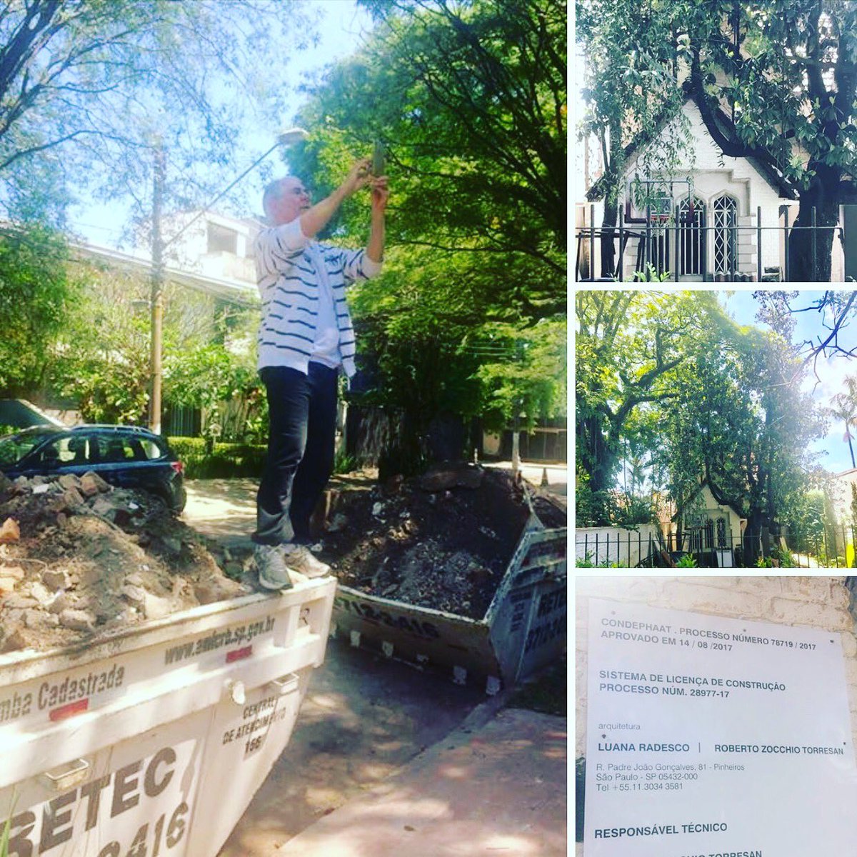 depvazdelima's tweet photo. Existem lugares que merecem foto, mesmo que seja preciso subir em um caçamba. Preservar a história é preciso! #condephaat https://t.co/jgTvGOqTjj