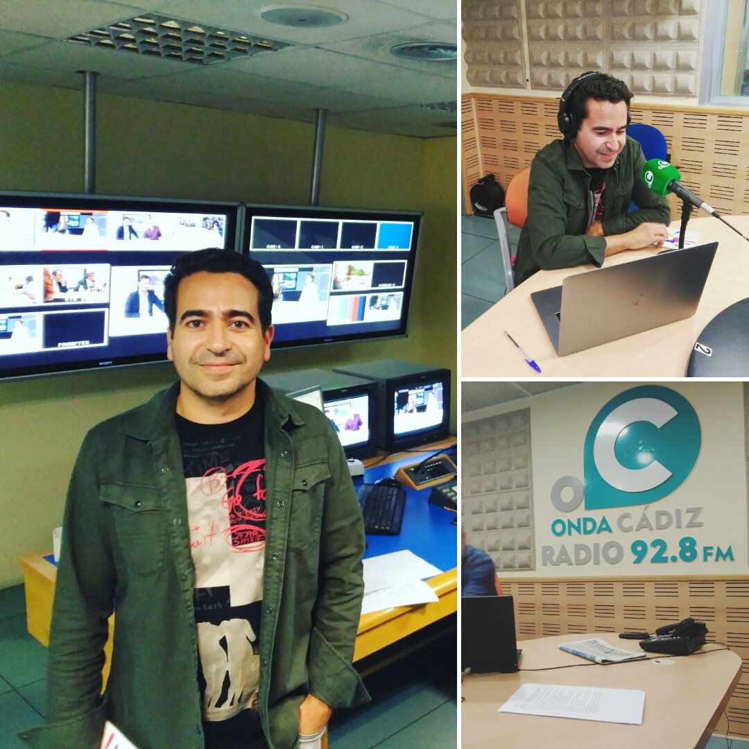 Genial entrevista esta mañana en Onda Cádiz, para desvelar algunas de las sorpresas de mi concierto de este sábado (4Nov) en el Pay-Pay! 😉🎹🎹