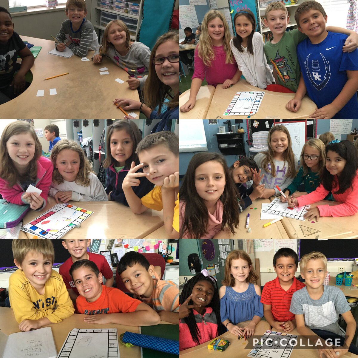 We created our own multiplication board games!!