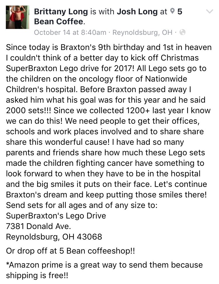 Leo club is holding a LEGO drive “ Superbraxton’s LEGO drive” all information is provided in the picture. #Superbraxton