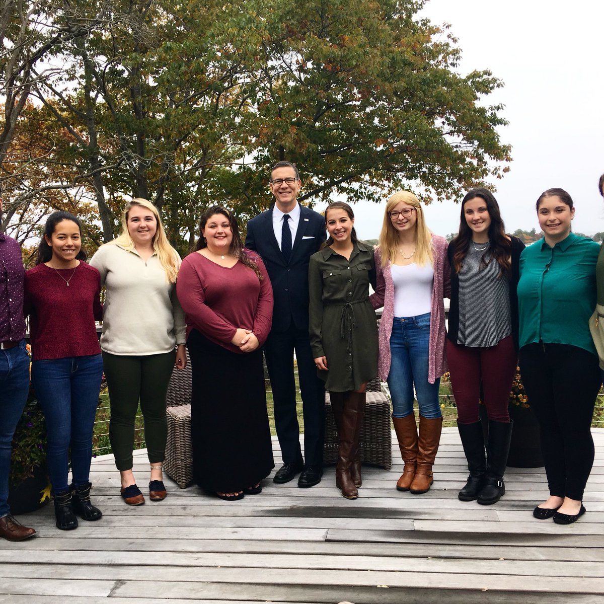 Really enjoyed welcoming some of UNE’s awesome student leaders to my house for lunch. Wonderful to connect with students again.