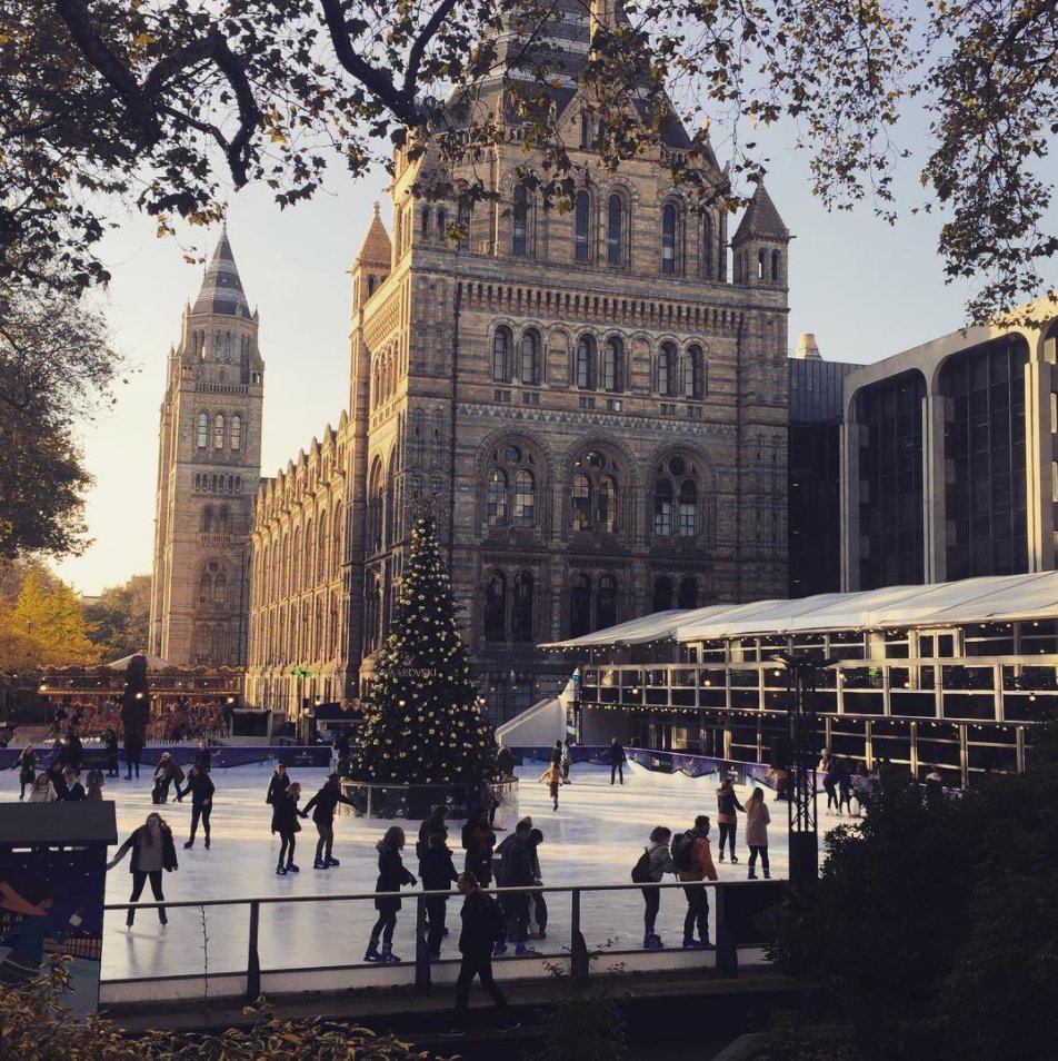 The @NHM_IceRink is open! Welcome #Winter by skating surrounded by fairy lights, mulled wine and toasted marshmallows.