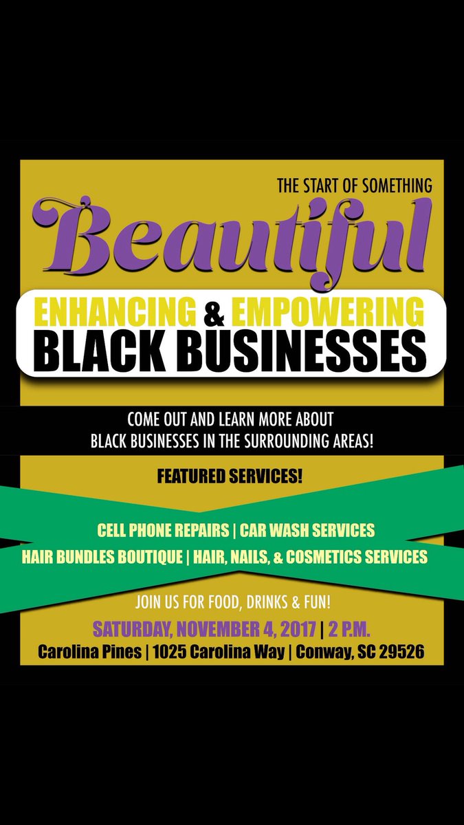 Tallbrown45's tweet photo. 🗣SUPPORT BLACK BUSINESSES #ccu #YouDontWantToMissThis☝️ https://t.co/6wJ7hPO53n
