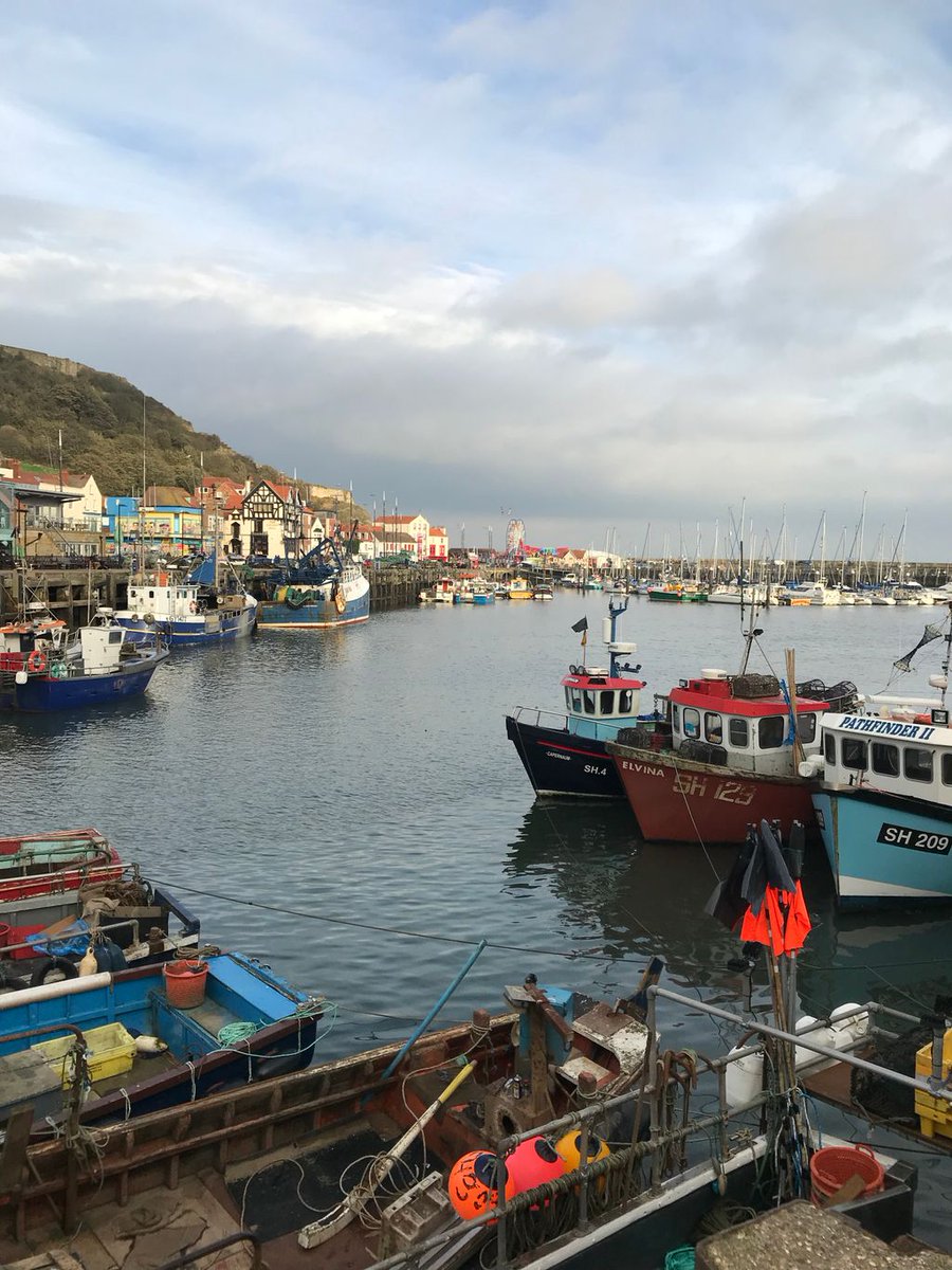 HomeFarmScalby's tweet photo. Fishing Boats at #Scarborough harbour https://t.co/YZFJCpupd3