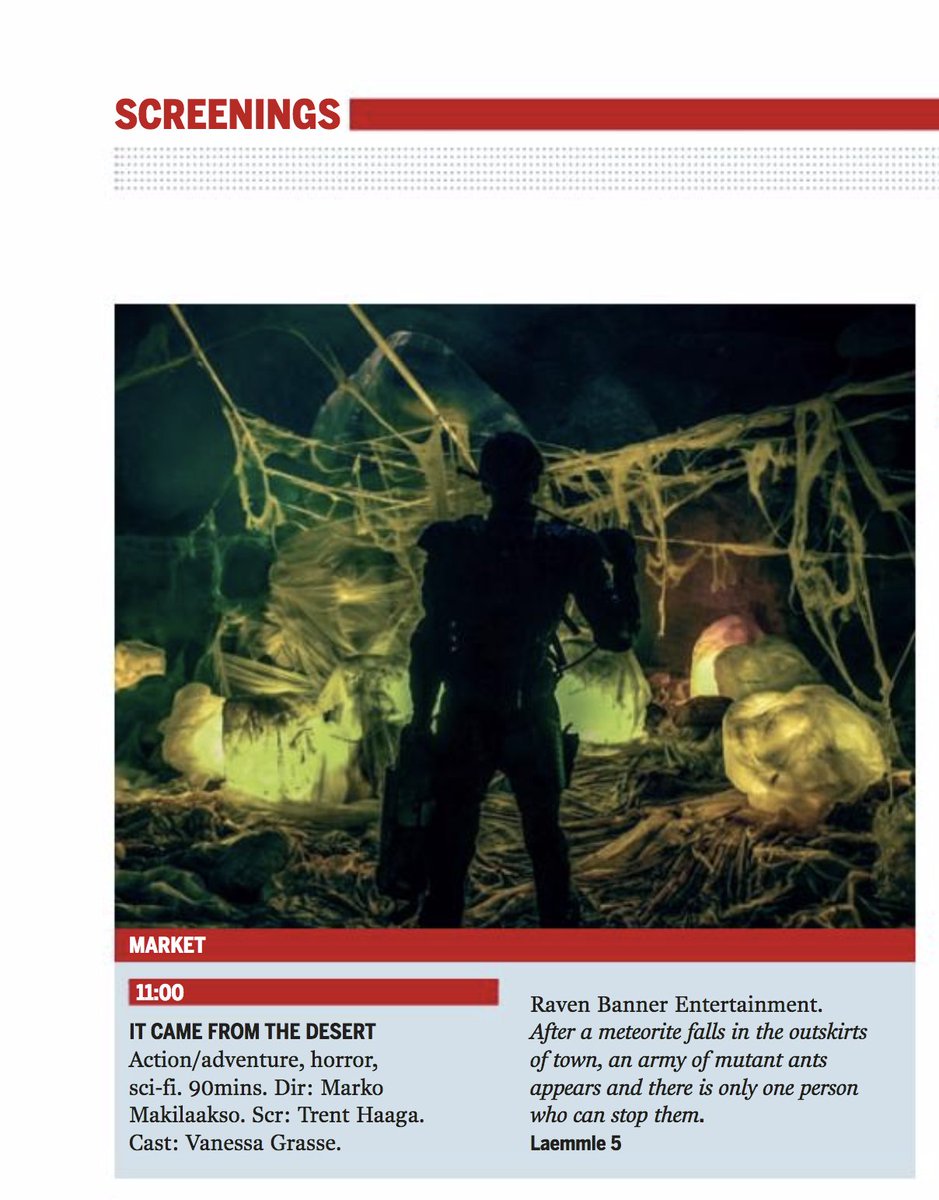 RavenBanner's tweet image. #TRENCH11 &amp;amp; #ItCameFromTheDesert in @Screendaily at @AFMOfficial!  #AFM2017 #EyeOnCanada