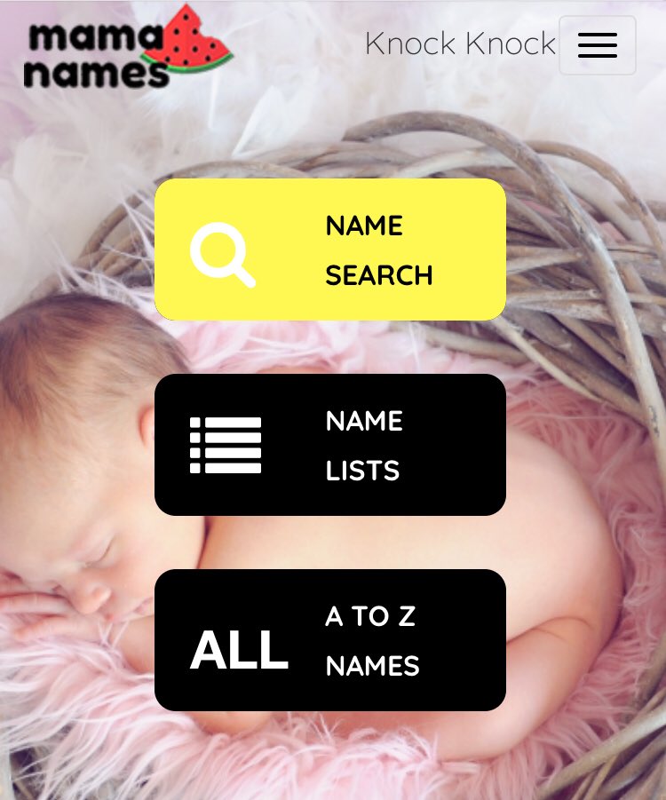 mamanamesdotcom's tweet photo. Naming ur baby? Try the new advanced search at https://t.co/LNOX7llWVA. And, thank me later. #babynames #names #pregnant #pregnancy #website https://t.co/3QL3lihnOa