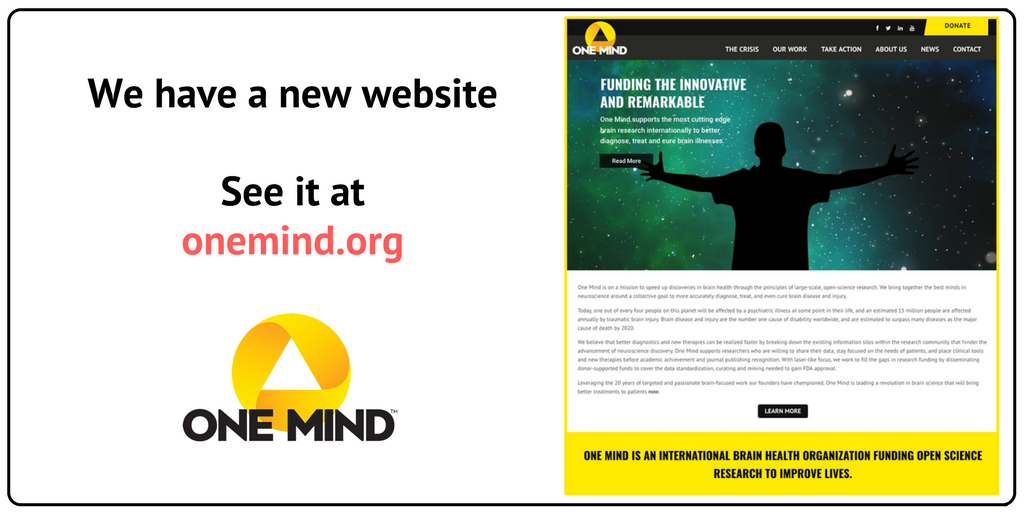 OneMindOrg's tweet photo. We have a new @1mind4research website! See it at https://t.co/Fzpz1xNIci.
#TogetherOneMind https://t.co/EYtdvcuqhx