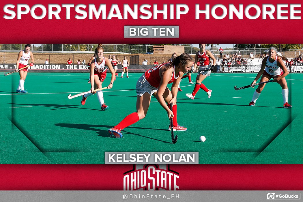 Congratulations to Kelsey Nolan for receiving the Big Ten Sportsmanship Award!