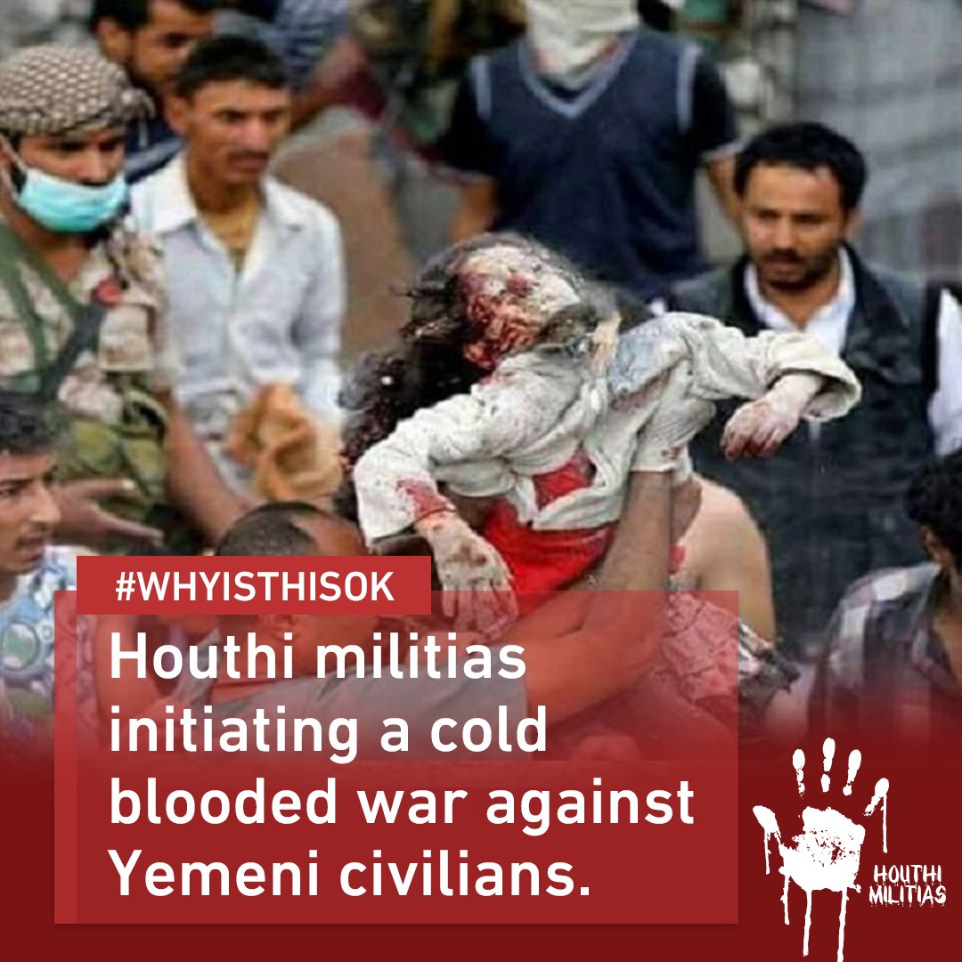 masteroftruth1's tweet image. Killing sprees by Houthi militia on all civilians regardless of age and gender. 
 #whyisthisok