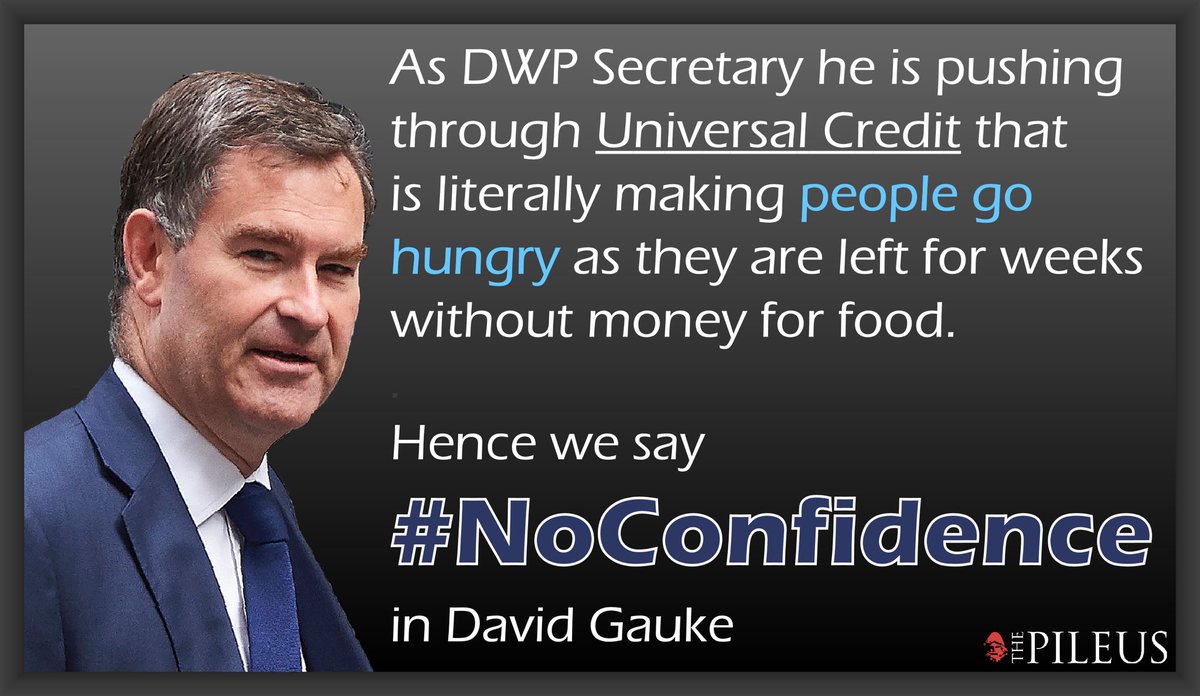 thepileus's tweet photo. Of course its not just Gauke who has such cruel ideas but also Iain Duncan-Smith hence we need a total #NoConfidence in this Tory Government https://t.co/Sf7HXN7jJf