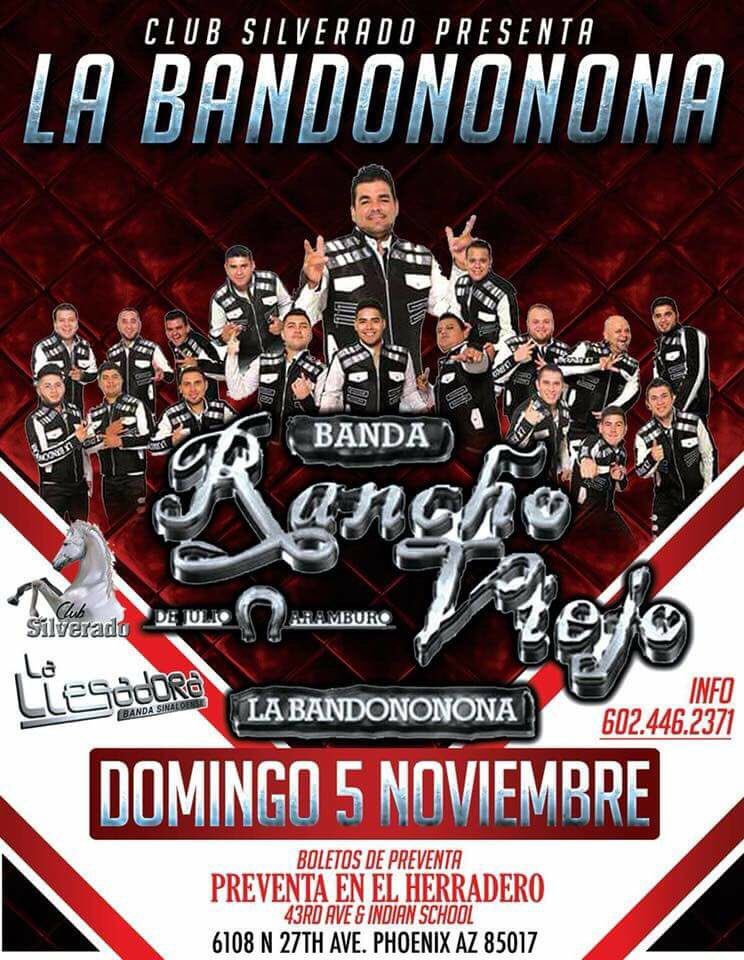 b_ranchoviejo's tweet photo. Este Domingo Nos vemos en Phoenix ARIZONA mi raza de rancho ! Primero en festival de Telemundo y En la noche fierro pal SILVERADO saleee?? https://t.co/oOow7pbBGt