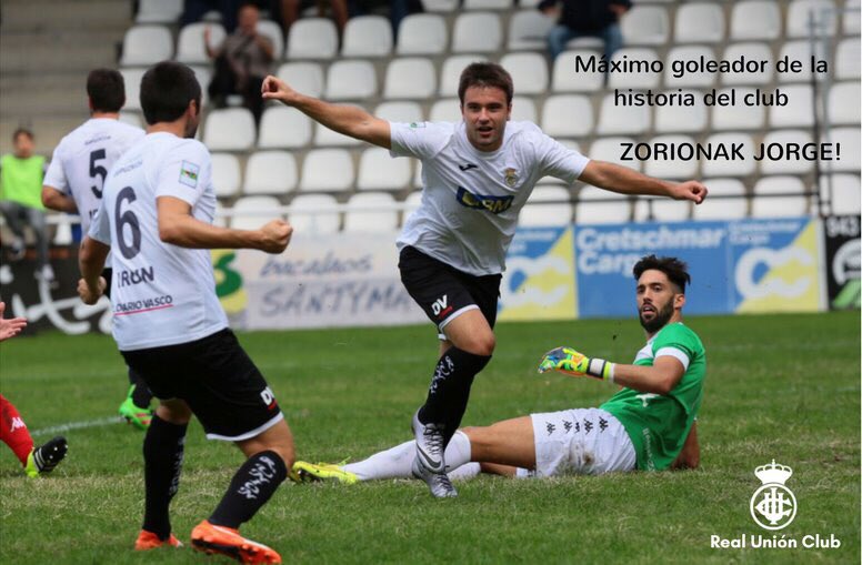 Galán (<a href="/jorgegalan16/">Jorge Galán Anaut</a>) hace historia con el <a href="/REALUNIONCIRUN/">Real Unión Club Irun</a> y se convierte en el máximo goleador histórico del club. ¡No diga gol diga Galán!