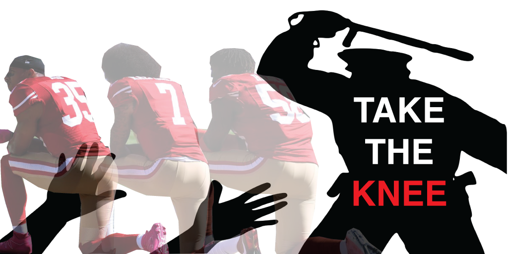 AhmadSaania's tweet photo. @arigilberg from @NYDailyNews shined light on the mocking of @Kaepernick7 stance on racial injustice. When is enough, enough? #RSJ108 https://t.co/t4b2cOa1UV