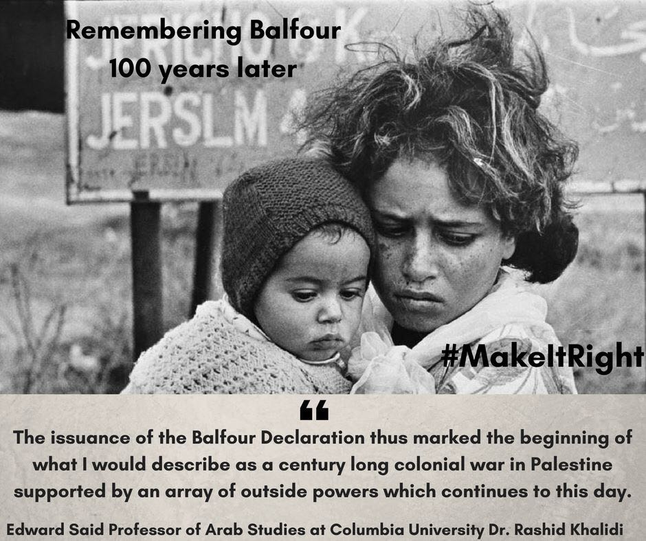 What is #Balfour100? Shame on you Britain. We are all #AgainstBalfour