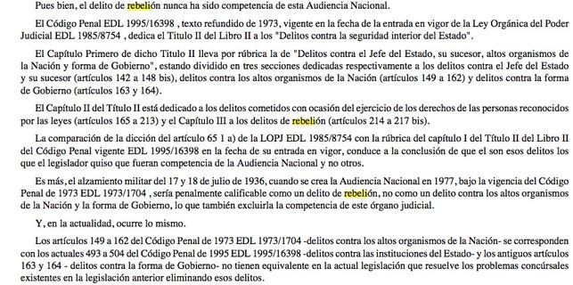 iescolar's tweet photo. "El delito de rebelión nunca ha sido competencia de esta Audiencia Nacional". Lo decía la propia Audiencia Nacional https://t.co/rJQguKOOJA https://t.co/ogPpAXHCYj