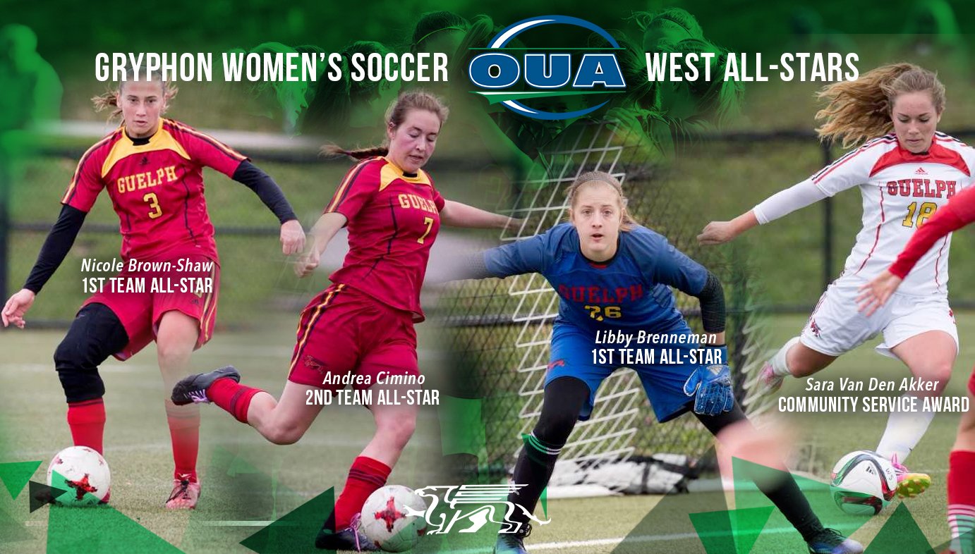 Guelph Gryphons on Twitter "⚽️Women's soccer OUA AllStars & major