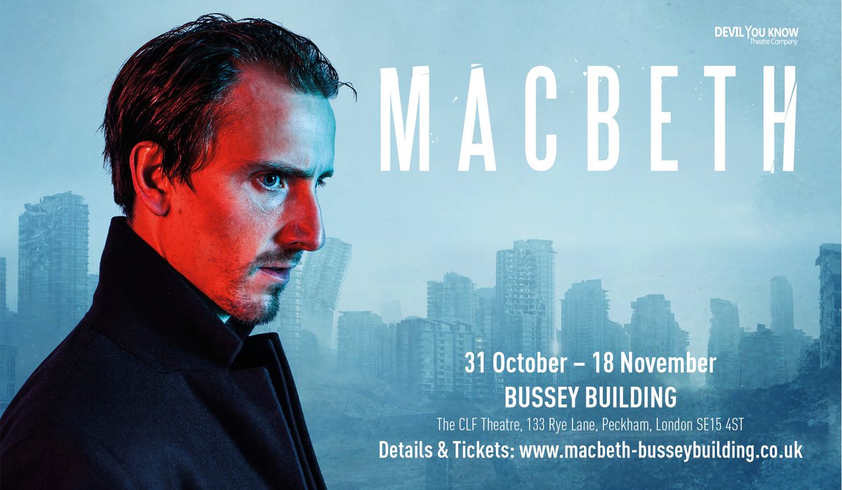OPENS tonight: #Macbeth at the #BusseyBuilding <a href="/clfartcafe/">CLF Art Cafe</a>, London, starring <a href="/henry_proffit/">Henry Proffit</a> &amp; <a href="/SadiePepperrell/">Sadie Pepperrell</a> 
goo.gl/wgi9vz