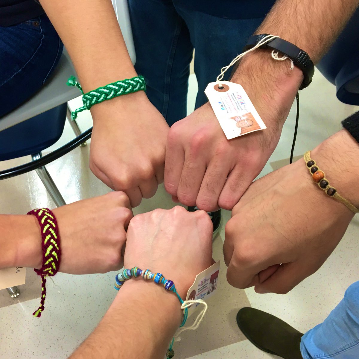 BoroSpanishClub's tweet photo. Español 4 has their pulseras! Are you excited to buy yours?! Make sure to bring $5 Nov. 6-20 to get one at lunch! @PulseraProject https://t.co/2EJHg8T1Yt