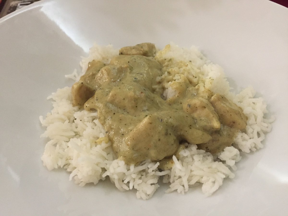 Surviving_Stu's tweet photo. Thai green curry 🍛 https://t.co/ydvA14o25V