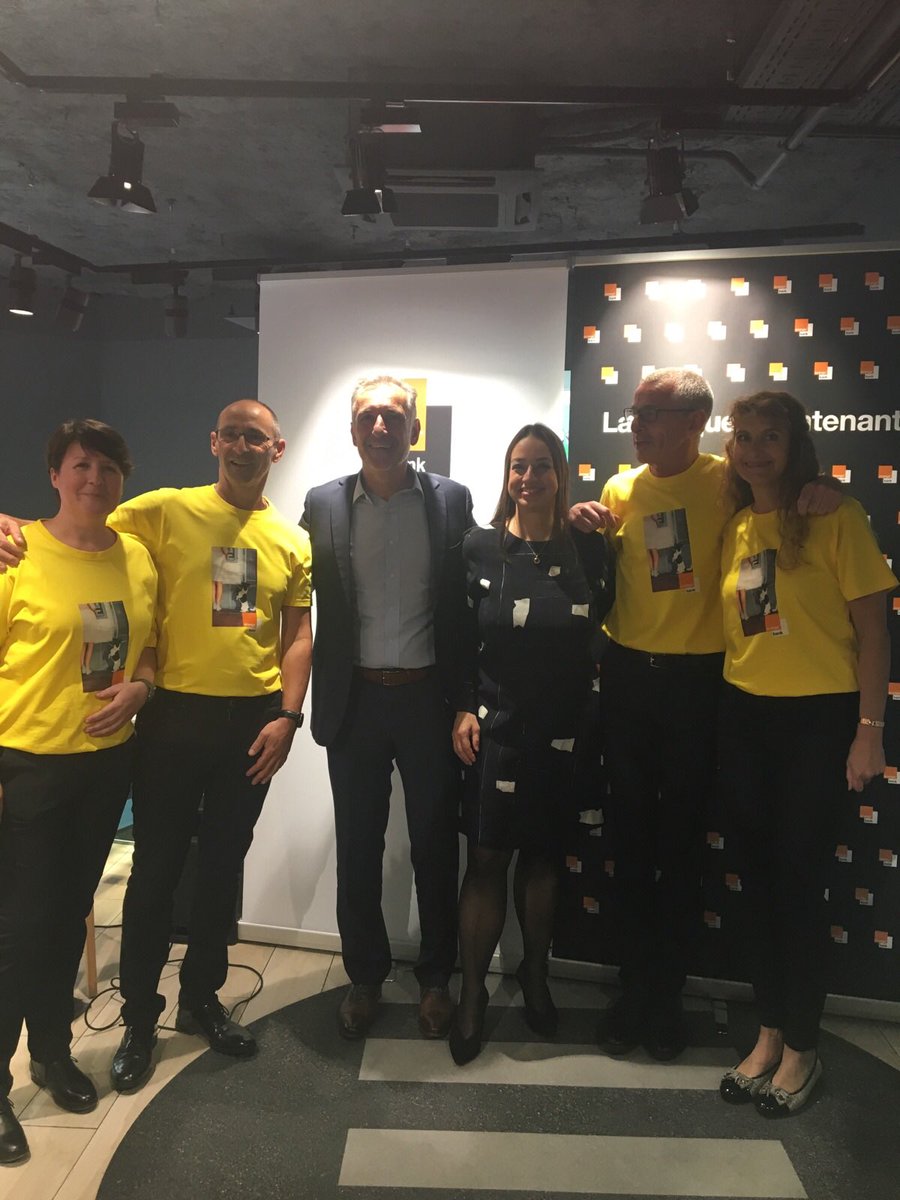 ValerieTherond's tweet photo. Quelle belle journée de lancement d'Orange Bank. Merci à toutes les équipes qui travaillent depuis des mois 👏#OrangeBank #proudtobeOrange https://t.co/6tnv2ZMLTS