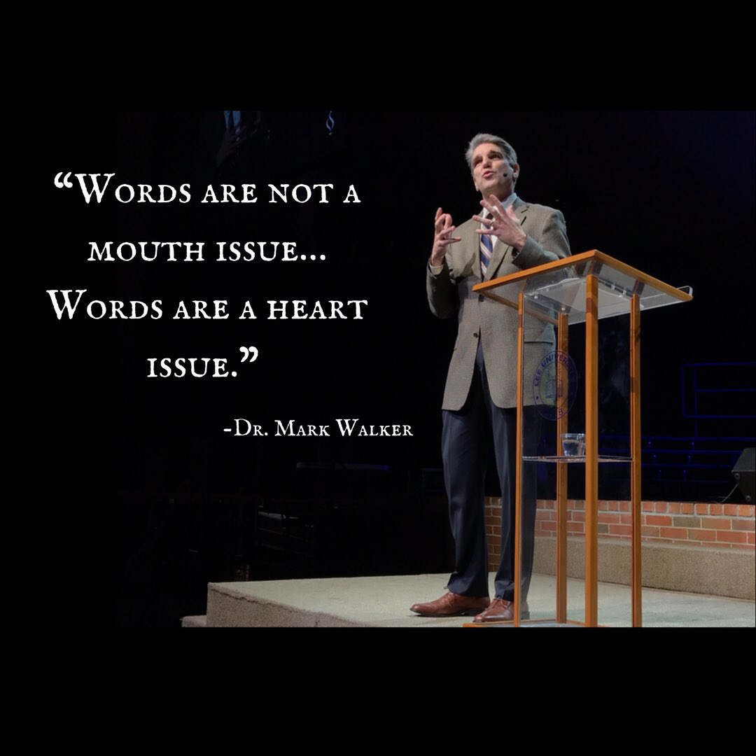 Thank you, Dr. Mark Walker for giving a powerful message on the value of our words!