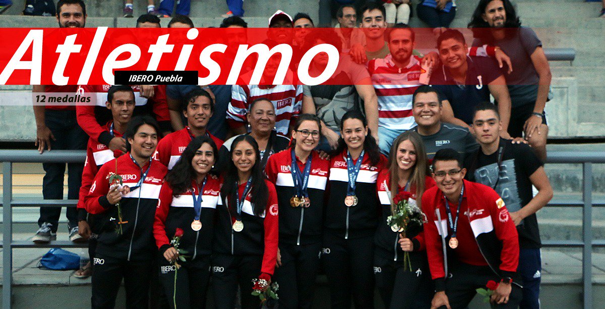 IberoPuebla's tweet photo. Son doce las preseas que los #GansosIBERO de Atletismo consiguieron en estos inolvidables #INTERSUJ2017. https://t.co/nNbMxDk816
