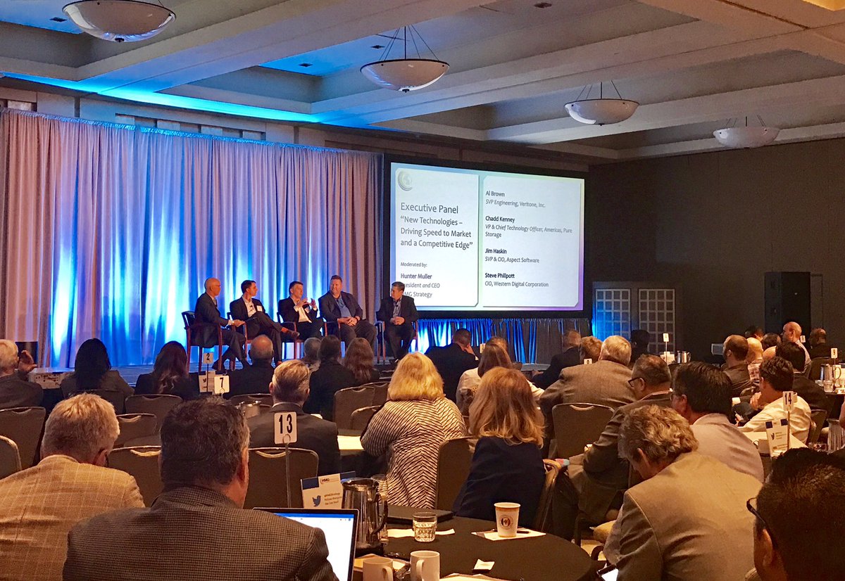 New Technologies - Driving Speed to Market &amp; A Competitive Edge ft <a href="/veritoneinc/">Veritone</a> <a href="/chaddkenney/">Chadd Kenney</a> <a href="/jimhaskin/">Jim Haskin</a> <a href="/steve_phillpott/">Steve Phillpott</a> #hmgciosd #cio