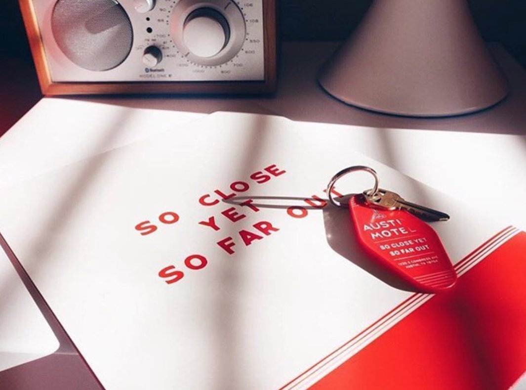 We've got the 🔑 (and keychain) to your ❤️! The perfect keepsake for your stay with us: austinmotelstore.com #austinmotel #austin