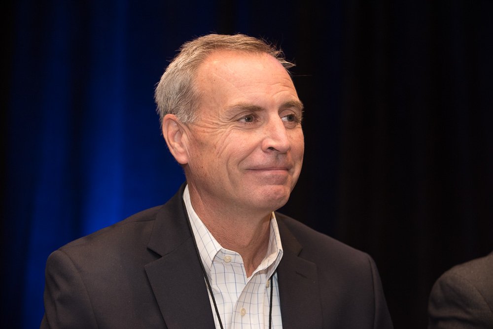 RTAHQ's tweet photo. KCS Bill Blaise says CAPEX remains steady to slower, 500K new installs in 2017, projects 6% increase in purchases for 2018 #RTA2017 https://t.co/skUkT3V1nu