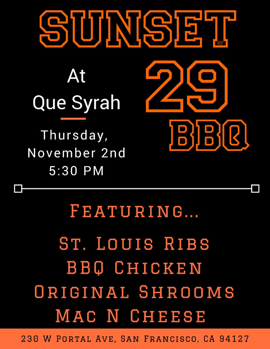 Sunset29Bbq's tweet photo. Thirsty Thursday! BBQ and wine pairings tonight starting @5:30pm #bbq #wine #foodie #foodpairing #local #eatersf #ribs #nomnom https://t.co/EWjUFTas0G