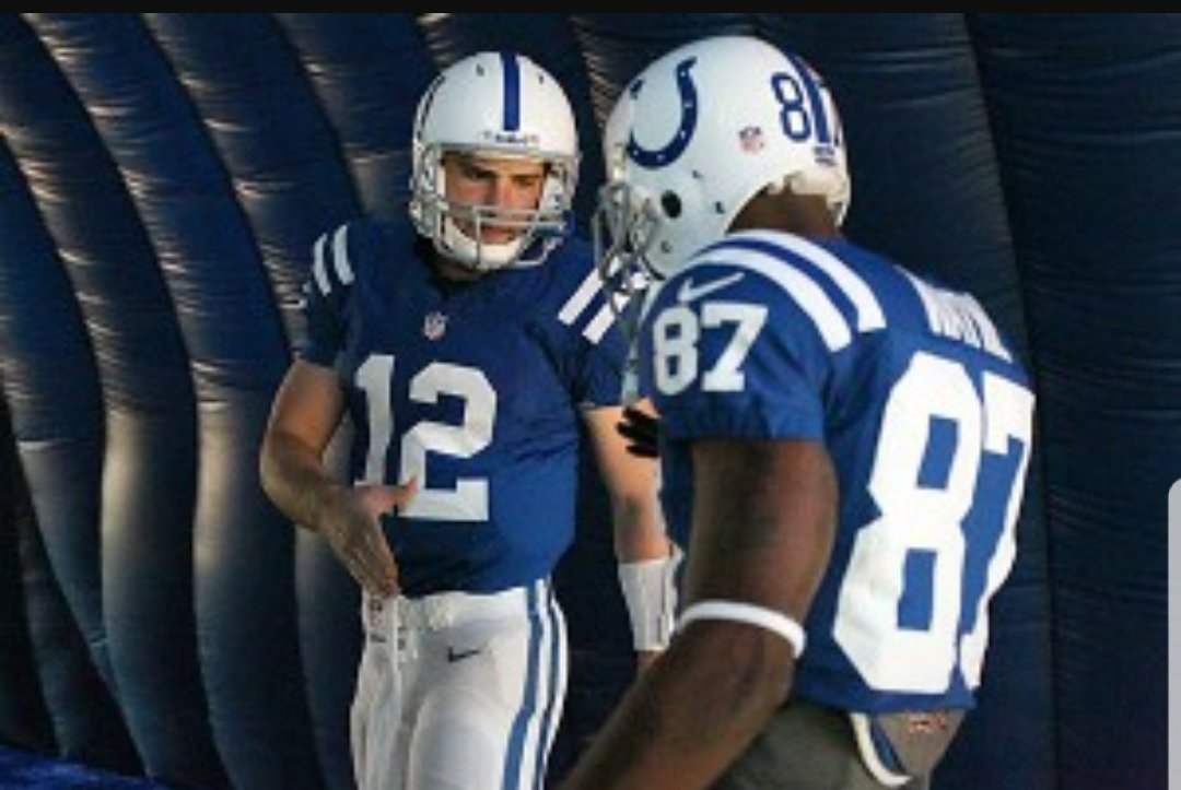 ReggieWayne_17's tweet photo. #tbt... Me and #AndrewLuck about to take the field. This was 1 of our major comeback games. Get healthy bro. Make another comeback @Colts 👊🏿 https://t.co/tEVFwbPoMQ