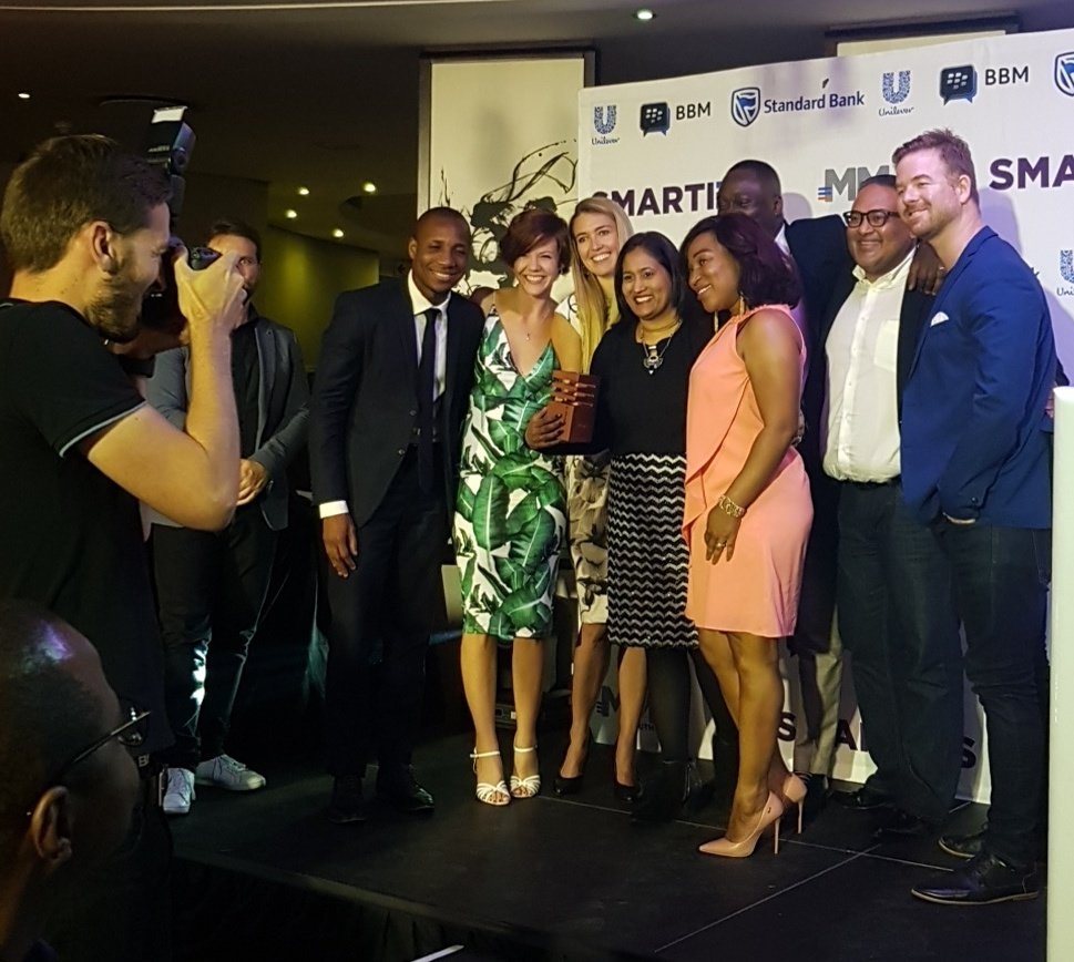 MobileInSA's tweet photo. Amazing Awards evening at the #MMASAsmarties17 @UnileverSA #Winning p https://t.co/FqtotbZb6R