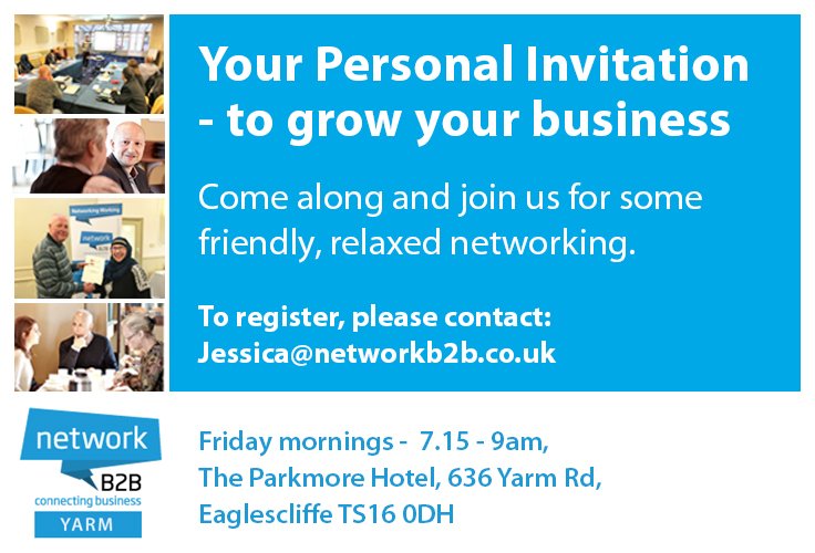 networkb2btees's tweet photo. Will you be joining us in the morning? #teesnetworking #teeshour #redcarhour #darlobiz https://t.co/FGlDjaa3Fx
