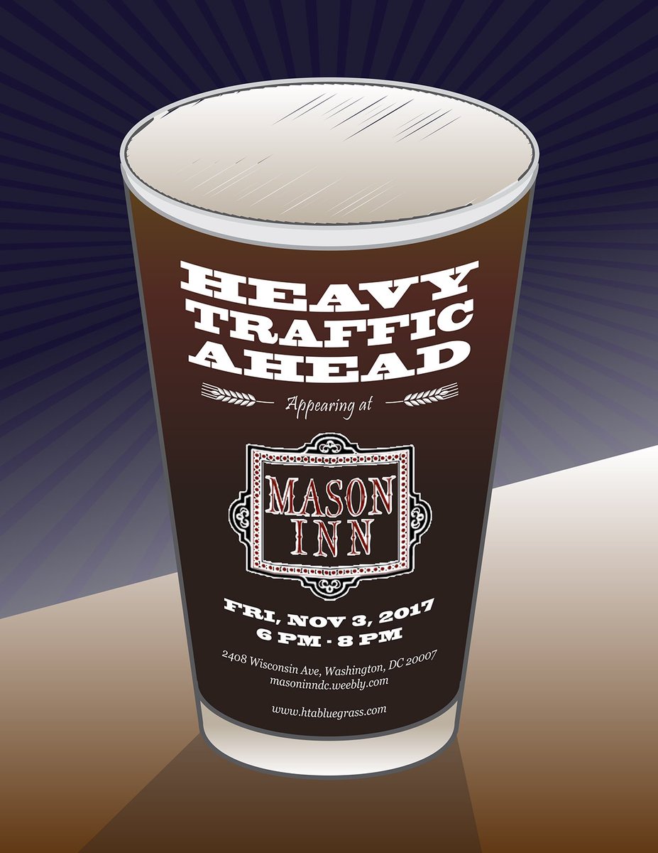 Please join us for a bluegrass happy hour in #GloverPark tomorrow night (6-8pm) <a href="/MasonInnDC/">Mason Inn</a>