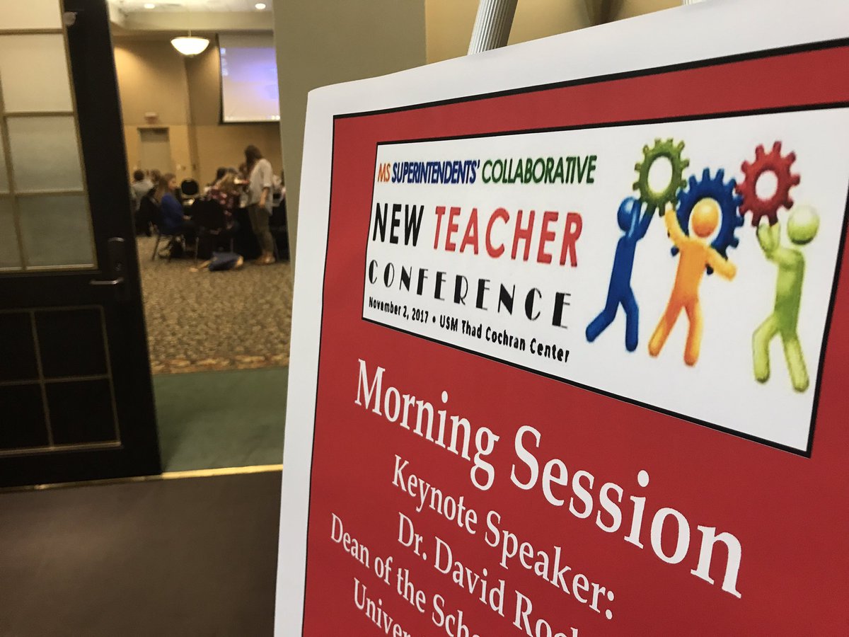 cherringtonwdam's tweet image. The MS Superintendents' Collaborative hosted the first New Teacher Conference at USM Thursday...nearly 200 teachers attended.