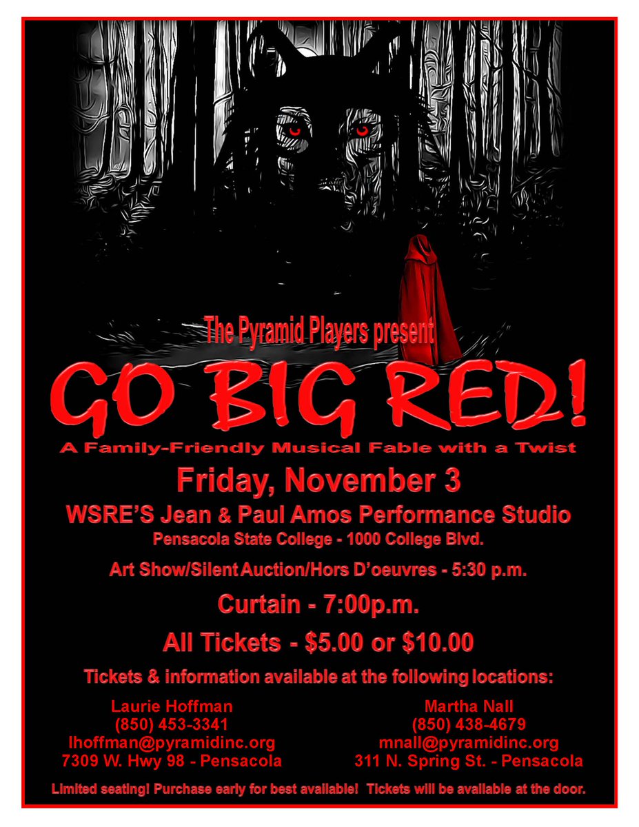 Thank you to The Pyramid Players for inviting us to attend the dress rehearsal for "Go Big Red" today. We had a blast!